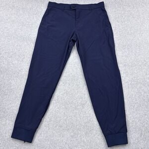 Greyson Montauk Joggers Mens 33 (32x27) Blue Performance Stretch Lounge Golf